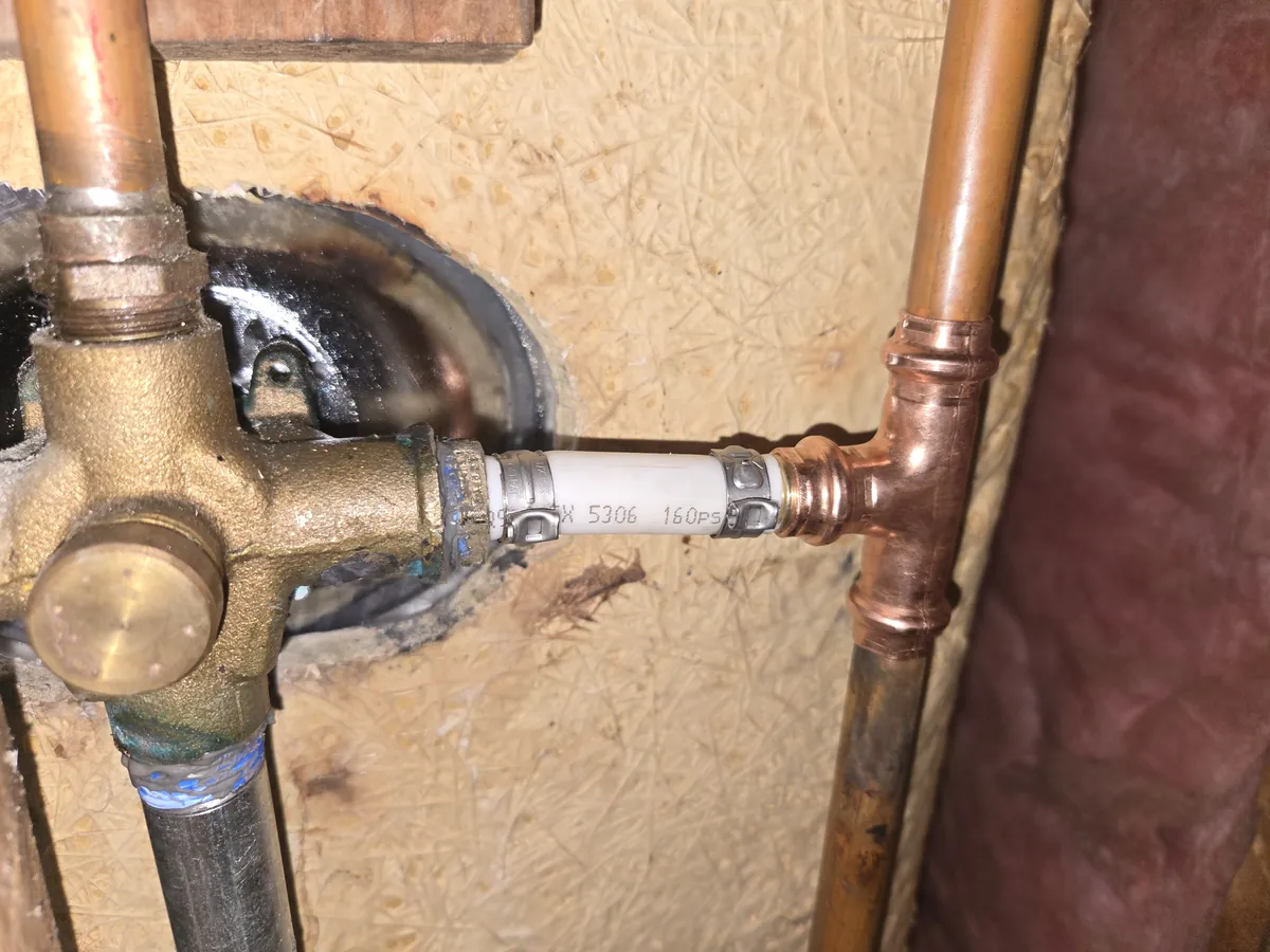 Real plumbing rough-in completed by Affordable Plumbing